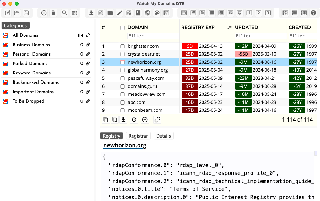 Watch My Domains Desktop